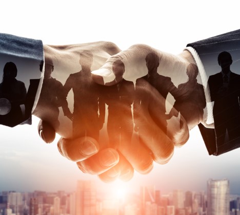 Business people handshake concept
