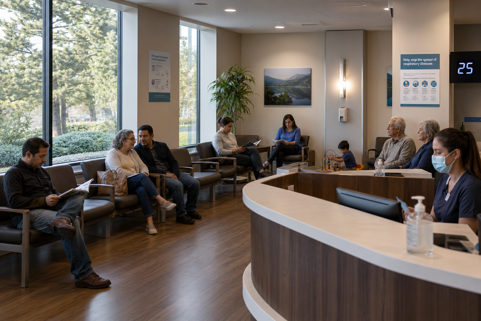 patient waiting room of medical practice